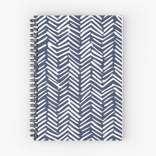 Item preview, Boho Herringbone Pattern, Navy Blue and White designed and sold by meggydesigns.