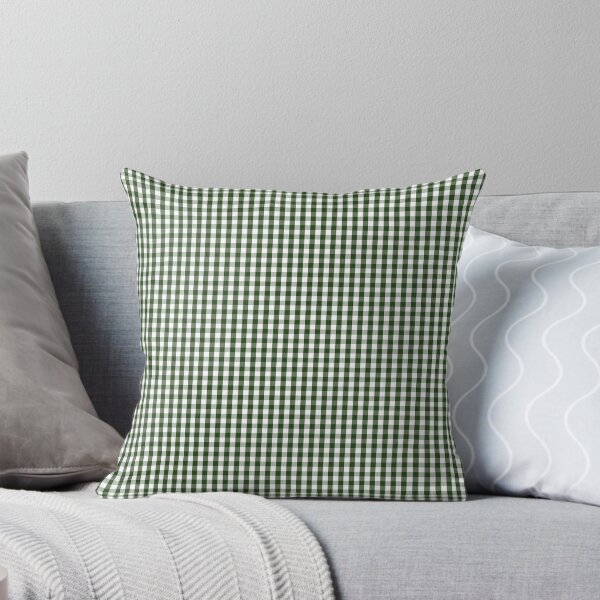 Item preview, Small Dark Forest Green and White Gingham Check designed and sold by podartist.