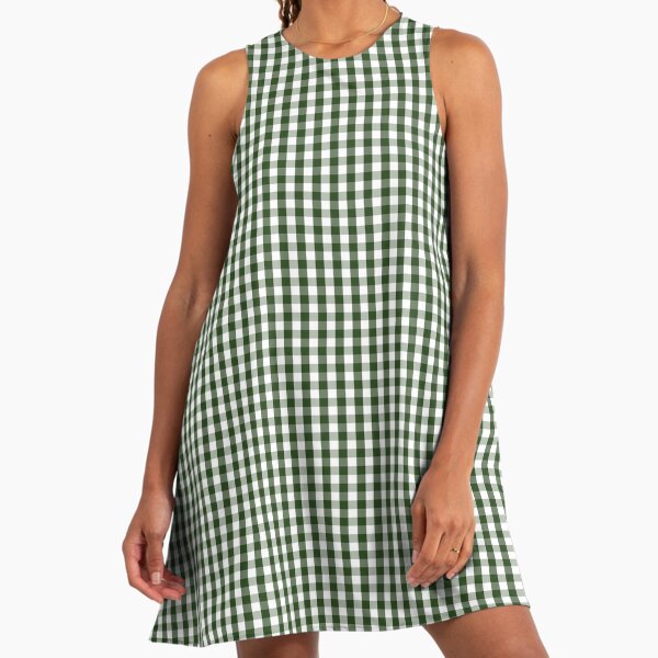 Sage Green Gingham Check" A-Line Dress for Sale by ind3finite | Redbubble Sage Green Gingham Check" A-Line Dress for Sale by ind3finite | Redbubble