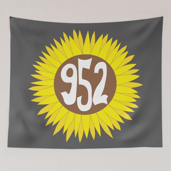 Item preview, Hand Drawn Minnesota Sunflower 952 Area Code  designed and sold by itsrturn.