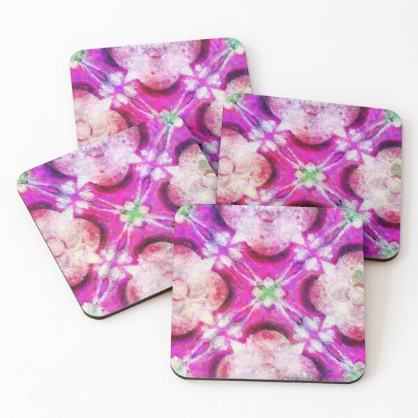 Item preview, Tea cups and Teaspoons Kaleidoscope Abstract Impressionist Painting designed and sold by BonBonBunny.