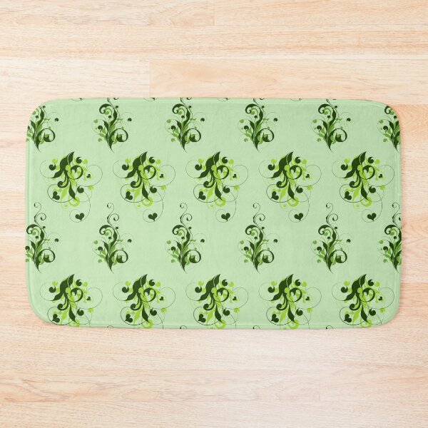 Item preview, Hearts with Flourish in Green on Green designed and sold by Darcy777.