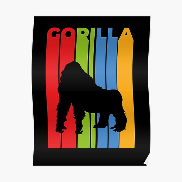 Gorila Retro Póster