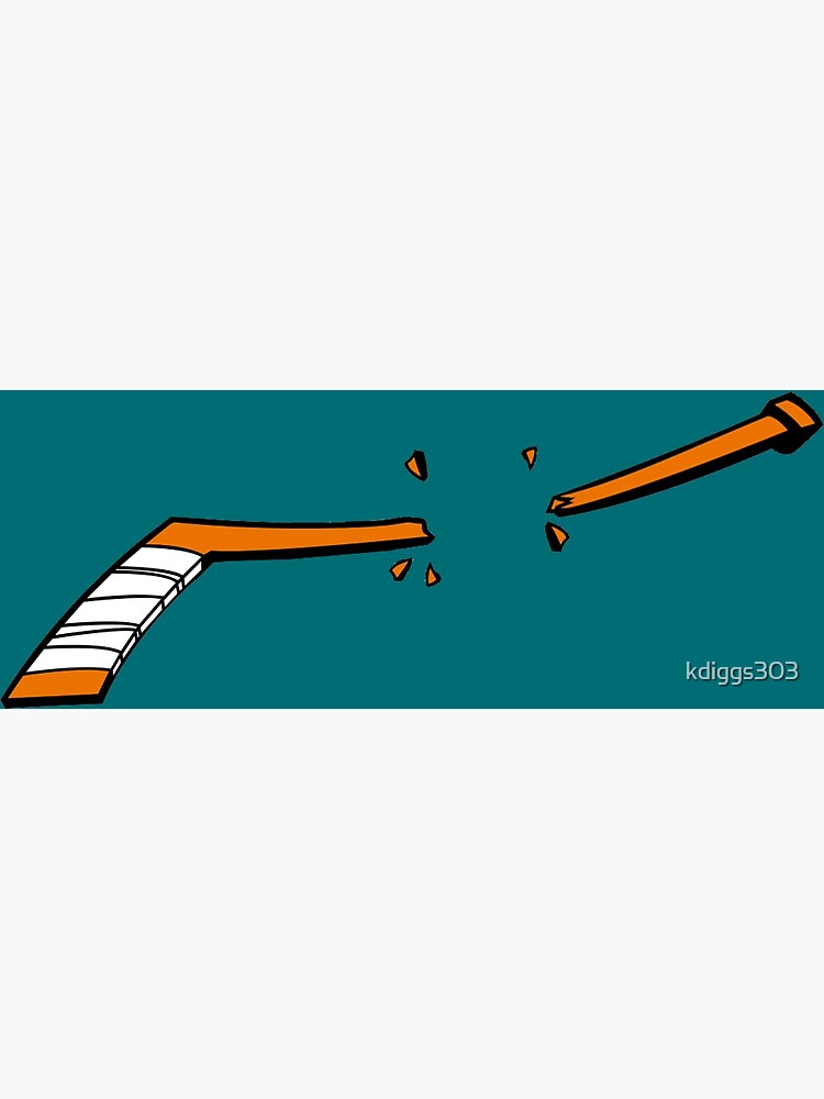 "Broken Hockey Stick" Art Print for Sale by kdiggs303 Redbubble
