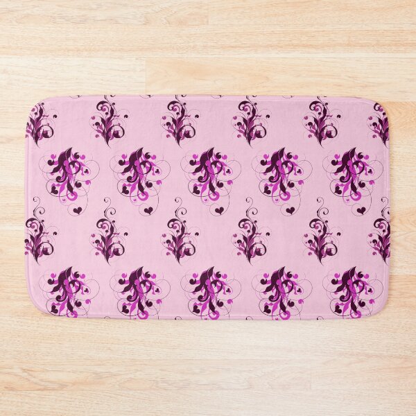 Item preview, Hearts with Flourish in Pink on Pink designed and sold by Darcy777.