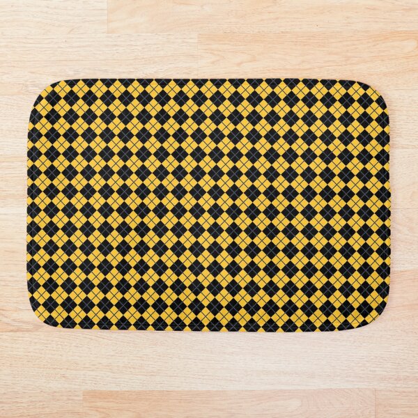 Aperçu de l'œuvre Diamants et Rayures - Jaune et Noir créée et vendue par Sarinilli.