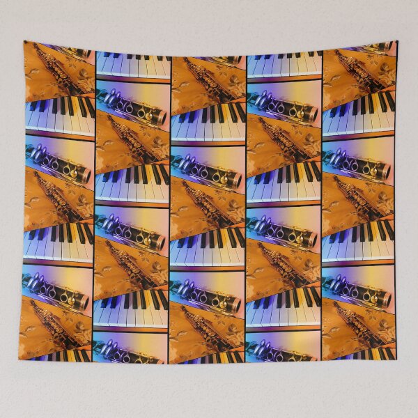 Item preview, Rainbow Music Collage designed and sold by SunriseRose.