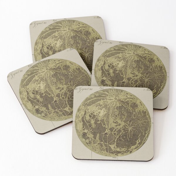 Item preview, Vintage Lunar Map designed and sold by BlueSpecsStudio.