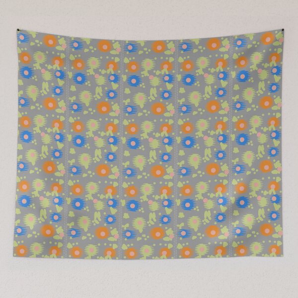 Item preview, Child's Play Flowers Orange Lime Multi designed and sold by PageDesigns.