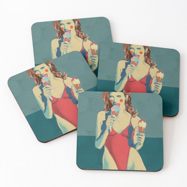 Item preview, Woman Licking Ice Cream designed and sold by plastichues.