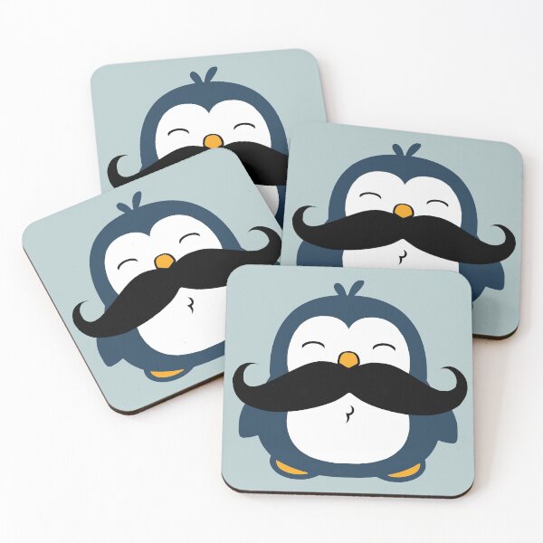 Item preview, Mustache Penguin designed and sold by ironydesigns.
