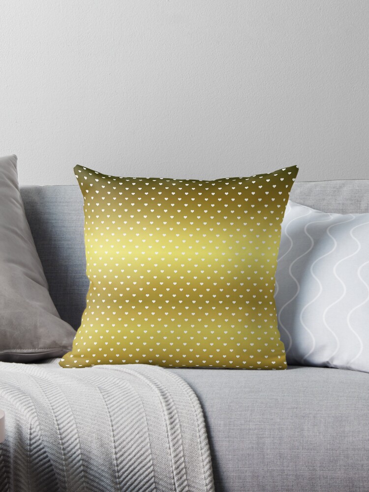 small gold pillow