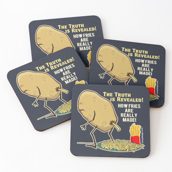 Item preview, How Fries Are Really Made Humor Quote designed and sold by ironydesigns.