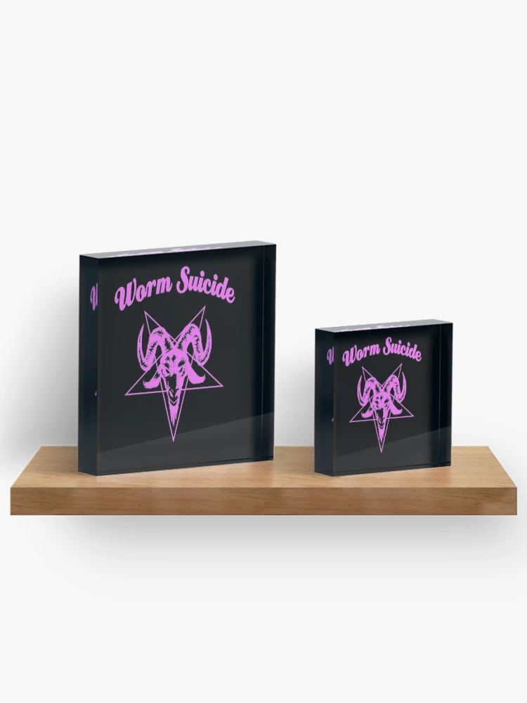 Thumbnail 3 of 5, Acrylic Block, Pink Devil designed and sold by wormsuicide.
