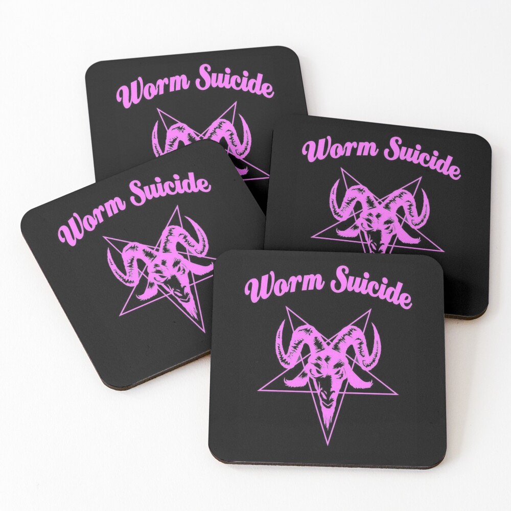 Item preview, Coasters (Set of 4) designed and sold by wormsuicide.