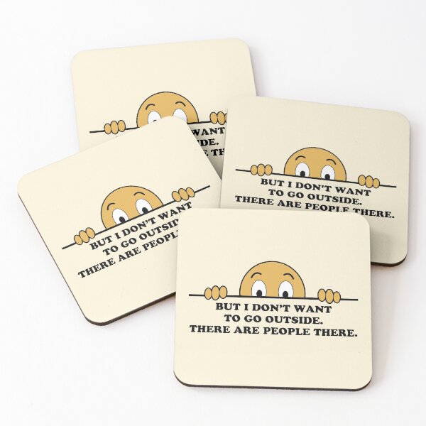 Item preview, Social Phobia Humor Saying designed and sold by ironydesigns.