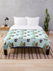 We Bare Bears Christmas Pattern Throw Blanket