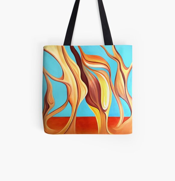 Paisaje Estival Bolsa estampada de tela