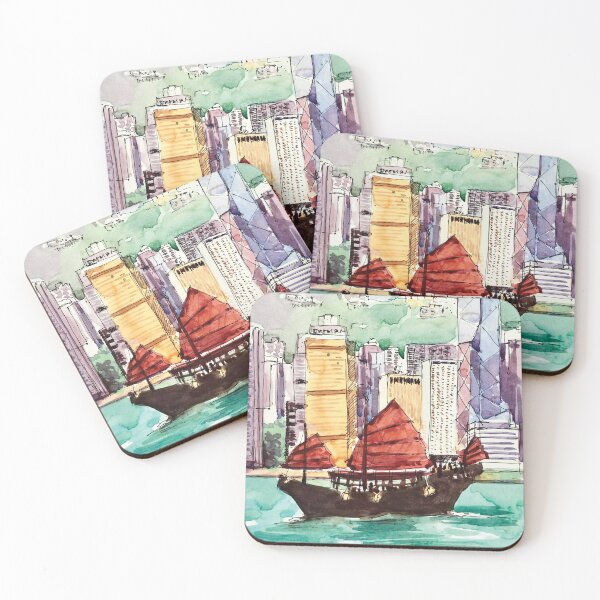 Item preview, Hong Kong Victoria Harbour Aqua Luna designed and sold by TheJoeyStudio.