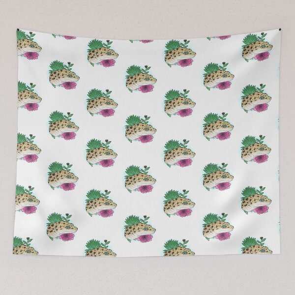 Item preview, Gecko in the Succulents designed and sold by BeanMomDoodles.