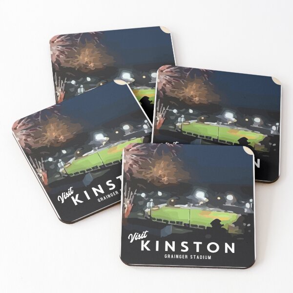 Item preview, Retro Visit Kinston Grainger Stadium Poster designed and sold by Sarah Burk.