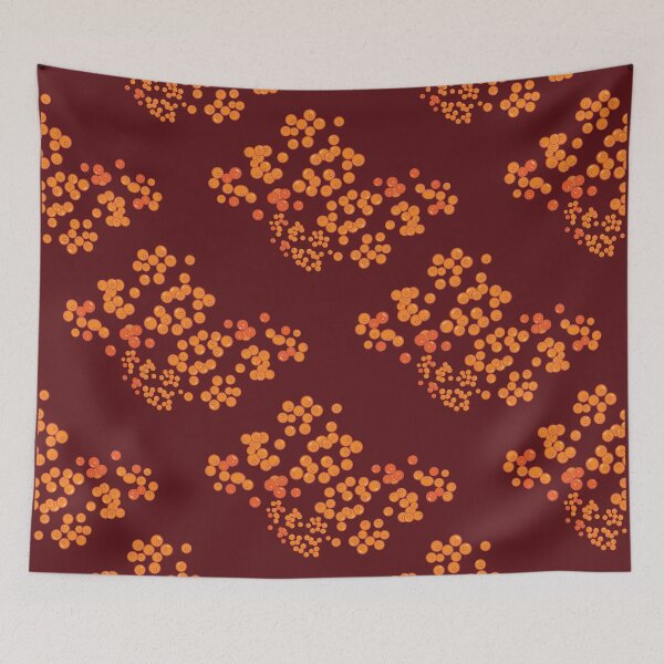 Item preview, Orange Berries - Summer Vintage Fruit Pattern Designed by Design by Cheyney designed and sold by designbycheyney.