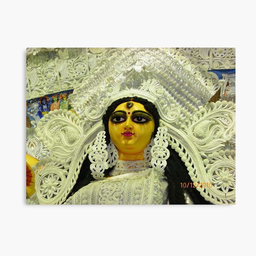 Maa Durga Hand Towel by Mohit Sikotra - Fine Art America