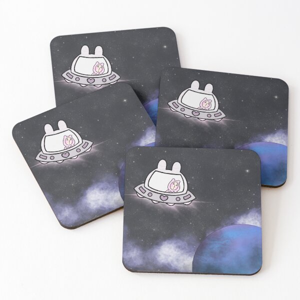 Item preview, Buns in Space designed and sold by kitsunesden.