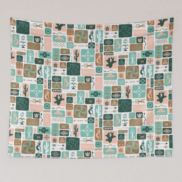 Item preview, Southwest Dreams - Teal designed and sold by WickedRefined - Nicole Demereckis.