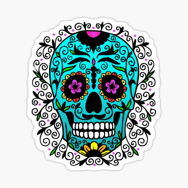 San Francisco Football Helmet Sugar Skull Day Of The Dead  Art