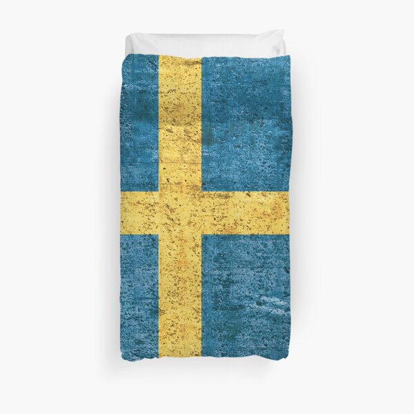 Drapeau de la Suède, cadeau patriotique suédois Housse de couette