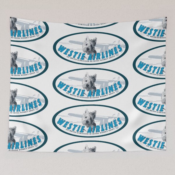 Item preview, West Hyland Terrier Airways logo designed and sold by SEADOGPRINTS.