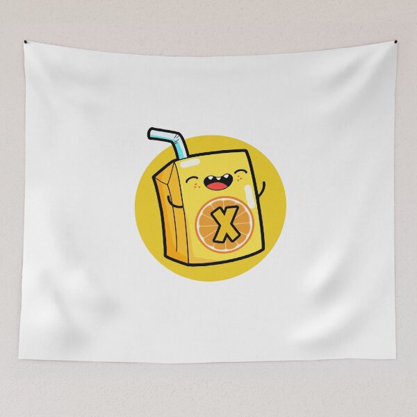 Item preview, Alphabet Letter X Cute Orange Juice Box designed and sold by kidsmonogram.