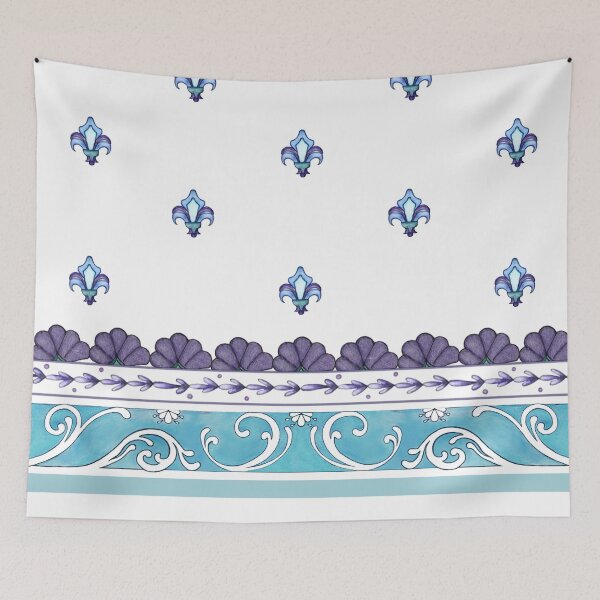 Item preview, Plum Fluer De Lis Pattern designed and sold by EverIris.