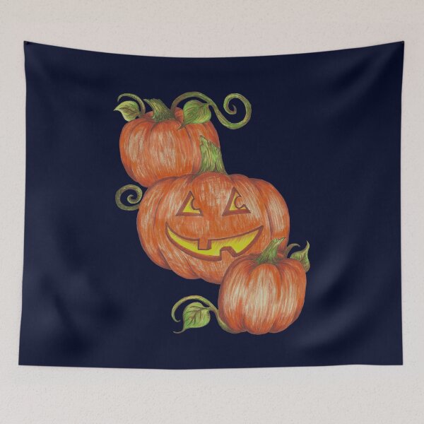 Artikelvorschau, Glückliche Jack-O-Laterne, Aquarell entworfen und verkauft von Amber Ryder.