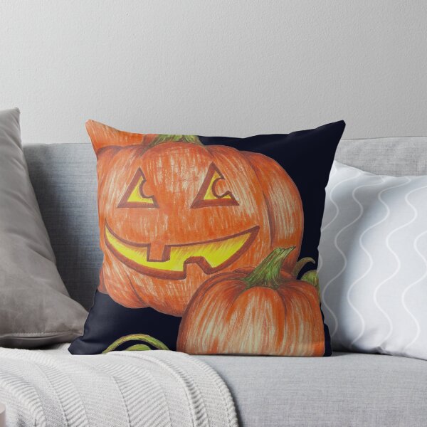 Artikelvorschau, Glückliche Jack-O-Laterne, Aquarell entworfen und verkauft von Amber Ryder.
