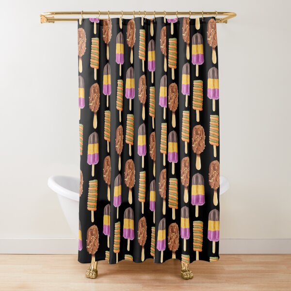 Vintage Popsicles and Ice-cream Shower Curtain