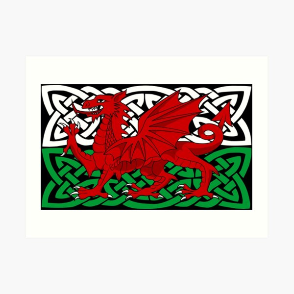 Y Ddraig Goch Art Print