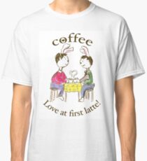 Gay Rabbits. Love At First Latte. Classic T-Shirt