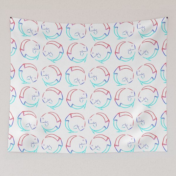 Item preview, Discus Cichlid white background designed and sold by Nosnah.