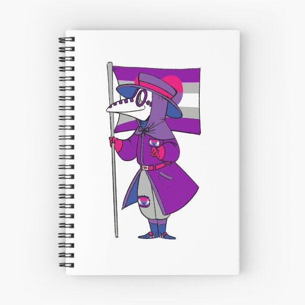 Item preview, Bi-Graysexual Pride Plague Doctor designed and sold by soodie.