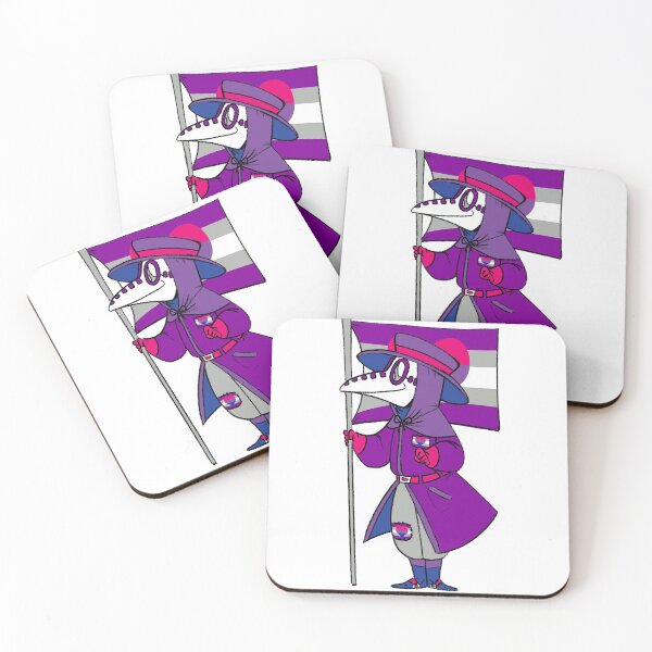 Item preview, Bi-Graysexual Pride Plague Doctor designed and sold by soodie.