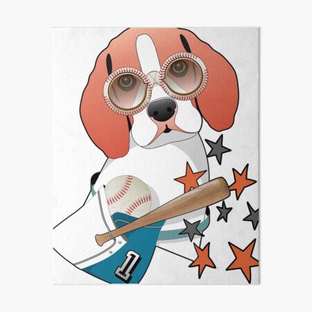 Play Ball! Baseball Mascot Dodger Dog Catching Baseball Greeting Card for  Sale by Clubhouse19