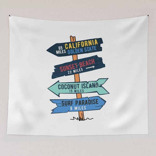 Item preview, Vintage Surf Sticker California Beach Wood Sign designed and sold by TonySpencer.