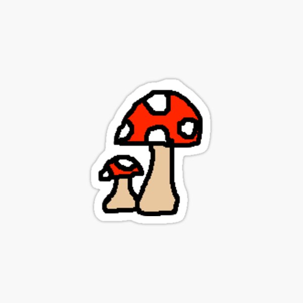 red mushies Sticker