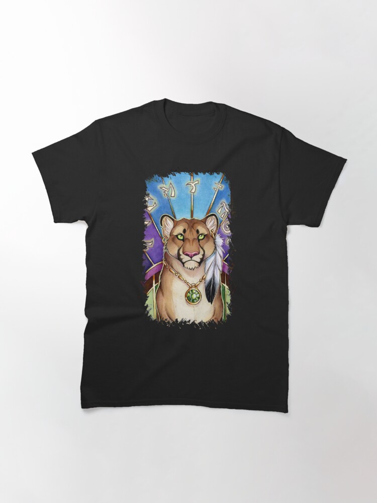 Classic T-Shirt, Tribal Mystic Puma designed and sold by cybercat