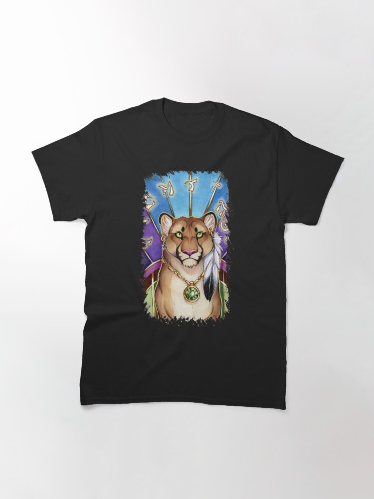 Thumbnail 3 of 7, Classic T-Shirt, Tribal Mystic Puma designed and sold by cybercat.