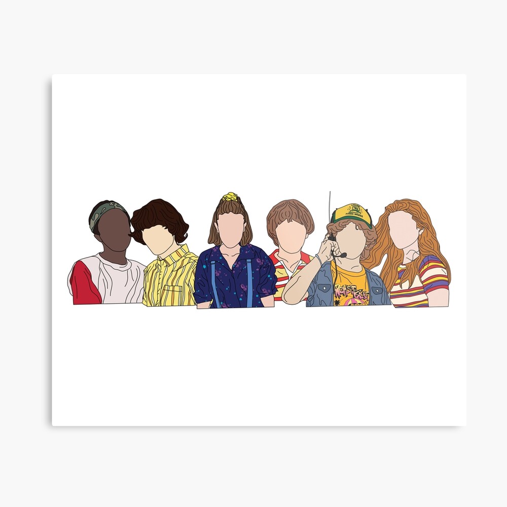 stranger things 3 canvas print by amaliasaliba redbubble