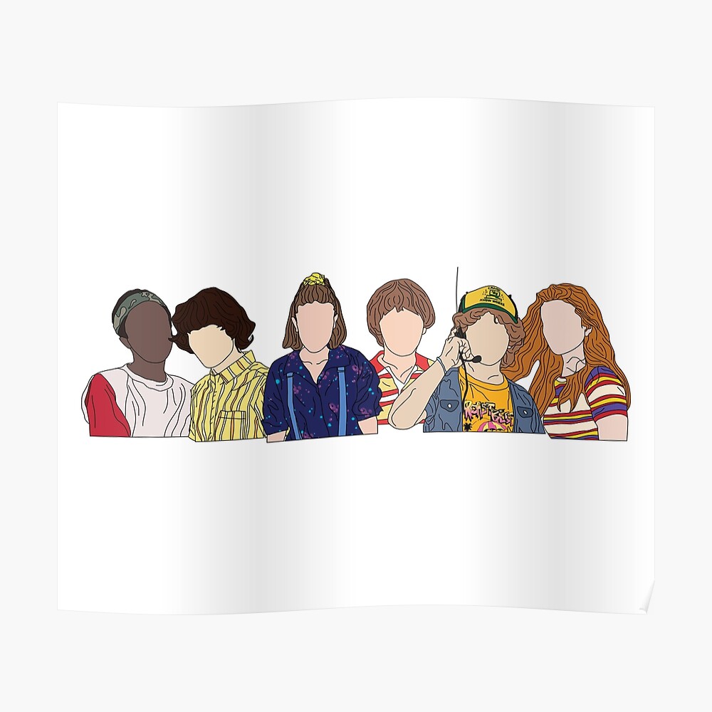 stranger things 3 sticker by amaliasaliba redbubble