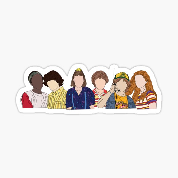 stranger things 3 sticker by amaliasaliba redbubble